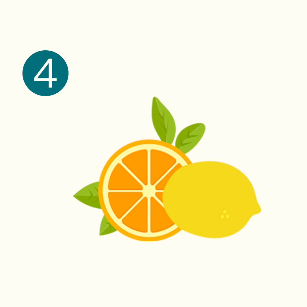 將檸檬切片或橘皮煮沸後，浸泡衣服以去除黃斑。